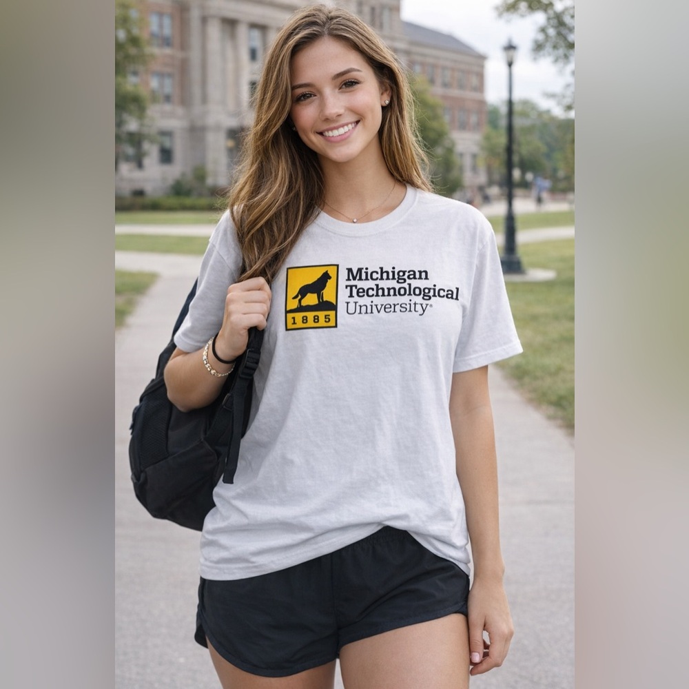 MV Sport Michigan Technological University White Tee